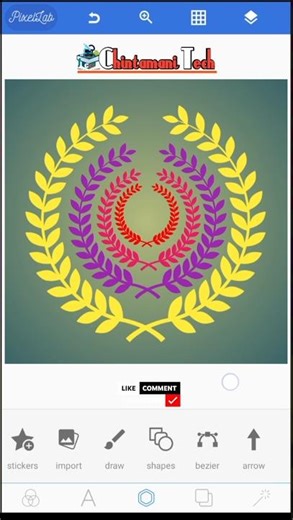 🖌️Shape Effect in Pixellab | #shape | #Pixellab | Chintamani tech