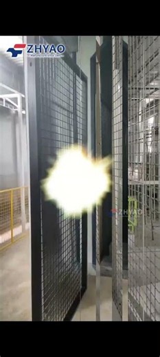 Wire Mesh Fence Powder Coating Line With Shower Pretreatment and Curing Oven