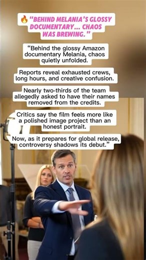 Melania Trump Documentary Faces Behind-the-Scenes Controversy | Amazon Film Exposed