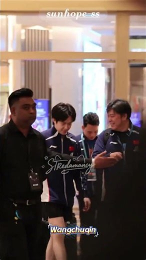 Chatting and laughing, time to rest after training! 😘😘😘 #WangChuqin #PingPong #NationalSportsPing...