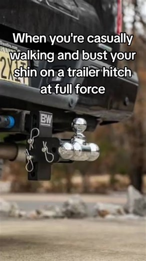 anyone who has been around trucks has definitely hit their shin on the trailer hitch ball once or twice #truck #hitch #towing #trucks #diesel