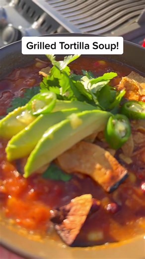 Grilled Jackfruit Tortilla Soup Recipe | Turnip the Grill Series