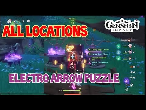 Electro Arrow Puzzle (All Locations) - | Inazuma | Genshin Impact