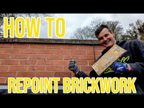 How to Repoint a brick wall #howto #diy #brickwork