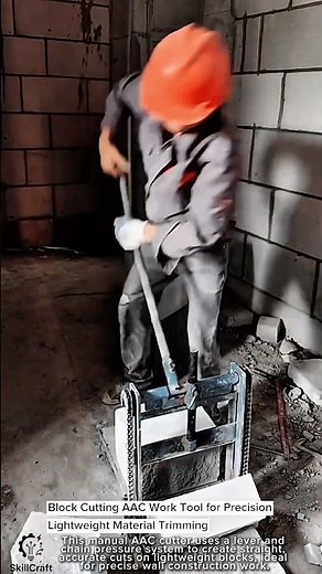 Block Cutting AAC Work Tool for Precision Lightweight Material Trimming #worktool