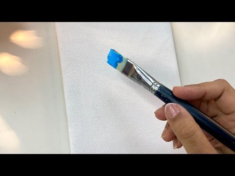 Balcony with sea view / acrylic painting tutorial for beginners/ flower painting beginners