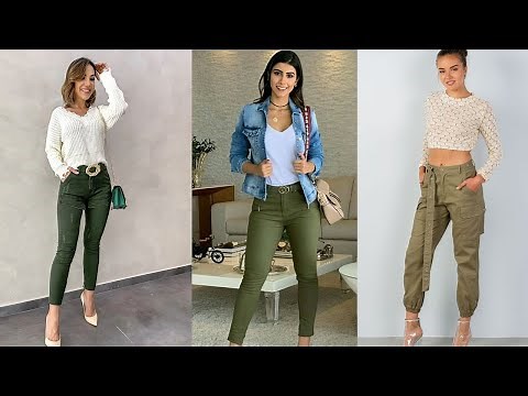 ¿Como combinar un pantalon verde? Mas de 25 ideas