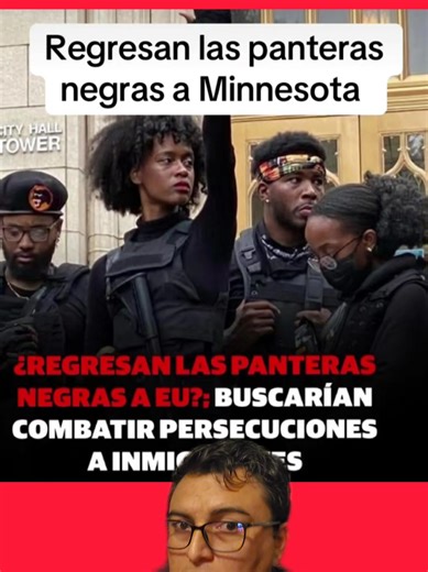 😱 Las panteras negras han tomado las calles en protestas contra ICE 🇺🇲🚨 #Noticias #Trump #ice #panterasnegras #latinos