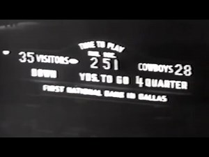 1960 Dallas Cowboys vs Pittsburgh Steelers Week 1