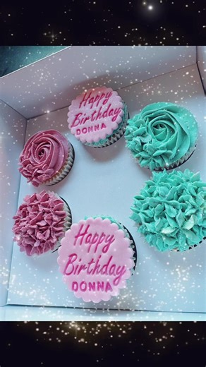 Floral Cupcakes for a 40th Birthday Celebration