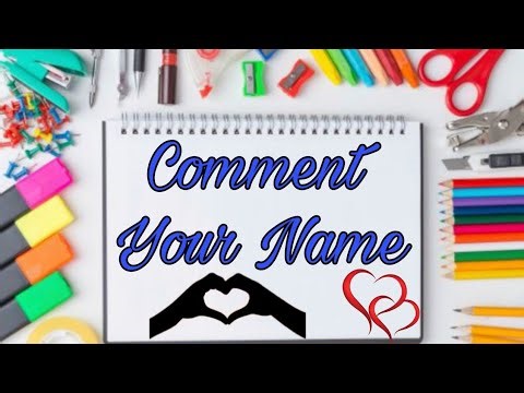 Calligraphy Name Art ❤️🫶🏻 / Comment You'r Name ❤️🎉🧿
