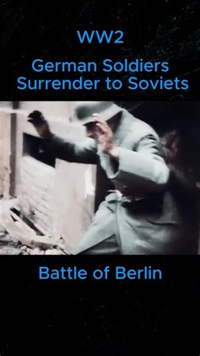 Battle of Berlin: German Holdouts Surrender to Soviet Soldiers #shorts