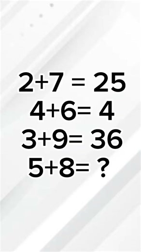 Only 1% Can Solve This 🤯 | What Is 5+8 = ?