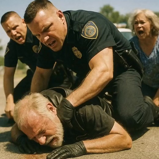 The cop made my 72-year-old husband lay face-down on the asphalt in 97-degree heat, his arthritic knees grinding against the burning pavement while four squad cars blocked traffic for what they called a "routine stop." Twenty-three minutes Harold spent there, his gray beard pressed to the road, hands cuffed behind his back as passing motorists slowed to gawk at the "dangerous biker" being arrested. I heard one woman tell her kids to "look at the criminal" while my husband – a Bronze Star recipie