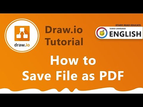 How to Save draw.io file as PDF | Draw.io