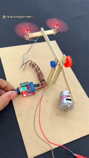𝗦𝗵𝗿𝗮𝗮𝘃𝗮𝗻𝗲𝘅𝗽𝗲𝗿𝗶𝗺𝗲𝗻𝘁_ on Instagram: "Thrust Lifting Drone Motor • Dc Motor . . . #ThrustTest #LiftingMotor #DcMotor #MotorPower #DroneMotor #TechDIY #STEMProjects #mechanism #dcmotor #shravanexperiment #experiment #shorts #viral"