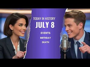 Today in the History : July 8: Historical Events, Births, and Deaths