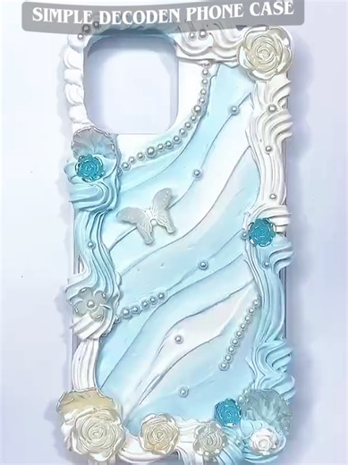 Create a Simple Decoden Phone Case with Cream Glue