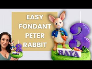 Fondant BUNNY CAKE TOPPER Tutorial! Peter Rabbit Cakes