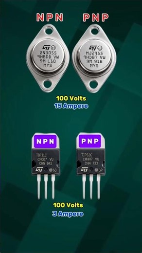 Example of an audio amplifier transistor pair #shorts #diy #electronic #automobile #audio #tech #tv