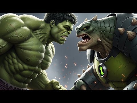 Hulk vs Ben 10 Humungousaur | Epic CGI Fight Scene | Multiverse Clash | Who Wins ?