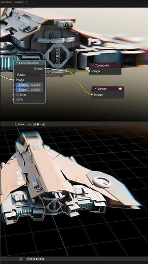 Setup compositor in real time Blender