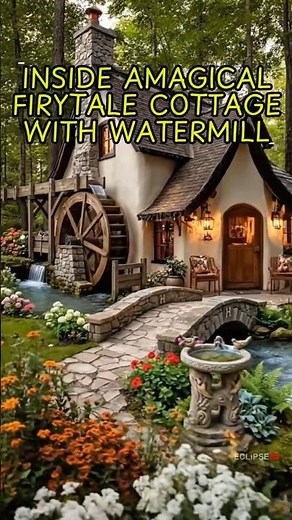 Inside a Magical Fairytale Cottage with Watermill 🌿 | Cozy Tiny House Interior Tour