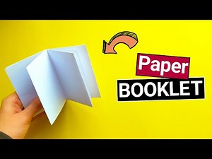 How to make a Square Booklet | Step by Step Tutorial | No Glue Required