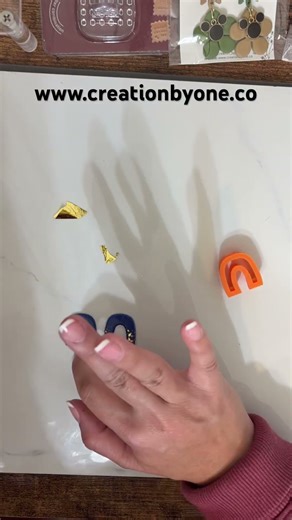 How to Make Polymer Clay Beautiful- Blue Bow Earrings