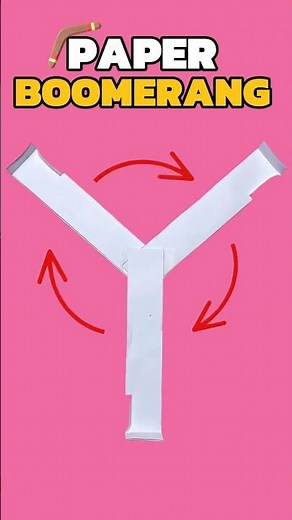 Easy Origami Boomerang That Comes Back #shorts #viral