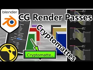 How to render CG passes and Cryptomatte in Blender