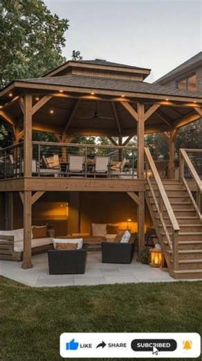 Stunning Backyard Pavilion Build You’ll Want ASAP #dreamhouse #home #eleganthomes