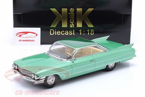 Cadillac Series 62 Coupe DeVille year 1961 green metallic 1:18 KK-Scale