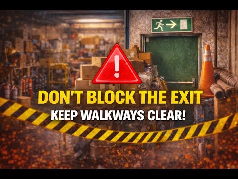 Don’t Block the Exit - Keep walkways clear and marked!