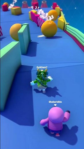 FINAL ROUND 8 VS 1 CROWN WINNER FALL GUYS GAME #shorts