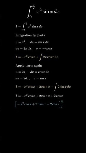 integration by parts | Manim animation