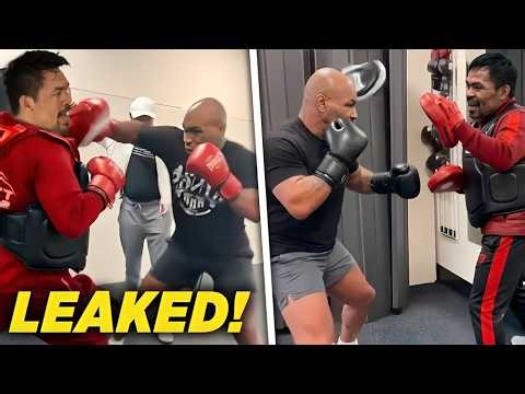 INSIDE CAMP: Mike Tyson VISITS & TRAINS Manny Pacquiao For Mario Barrios Rematch!