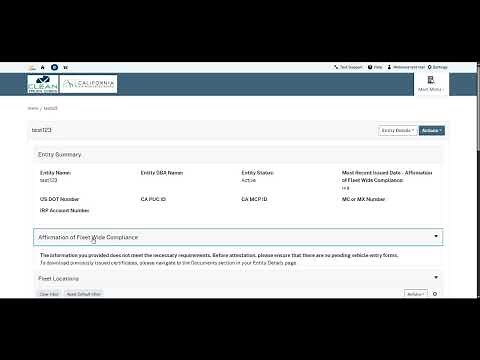Clean Truck Check Compliance Certificates