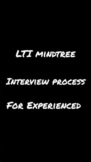 LTI Mindtree interview process for Experienced #ltimindtree #interviews #itjobs