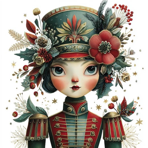 Nutcracker Doll, Soldier Girl, Holiday Princess, Festive Soldier, Ballet Nutcracker, Xmas Decor, Winter Charm, Christmas Toy, Holiday Magic - Etsy Canada