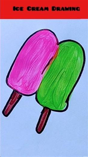 Easy Ice Cream Drawing for Kids 🍦 | Cute & Simple Drawing #Shorts