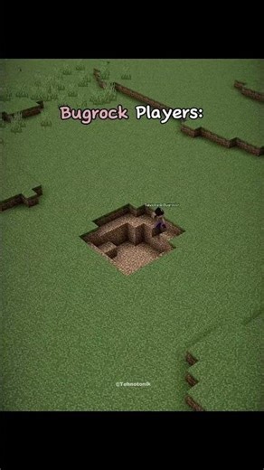 Minecraft Bugrock vs Java Creeper TNT Moment