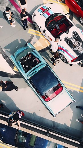 1 of 50 built, this 1958 Ferrari 250GT Ellena is hands down the finest in existence. This example had a meticulous nut and bolt restoration done to perfection in 2020. It is finished in Azzurro Metallico accented with a dark blue roof and a Pelle Rossa interior. #250gtellena #ferrari #classicferraris | Legendary Motorcar Company