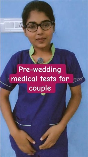 Pre-Wedding medical tests for couple #viralshort #healthawareness