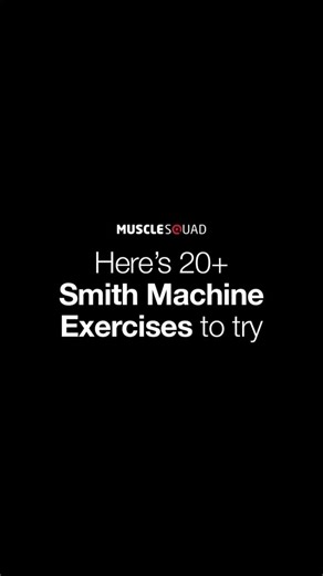 20+ EXERCISES FOR YOUR SMITH MACHINE … Not sure how to get the most out of your Smith Machine? Here’s 20+ must-try Smith Machine exercises, perfect for everything from brutal leg days to full upper-body sessions. Whatever your training style, your rack has you covered. . . . . #smithmachine #fitnessequipment #musclesquaduk #gymequipment #multifunctional #squatrack | Musclesquaduk | Facebook