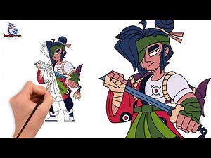 How to Draw Kenji Brawl Stars - Step by Step