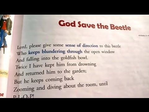 God save the Beetle || Class-5 poem || New Gem's English Reader.