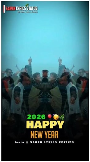 HAPPY NEW YEAR 2026|✴️🥳💚|New Santali WhatsApp Status Video|New Trinding Status Video
