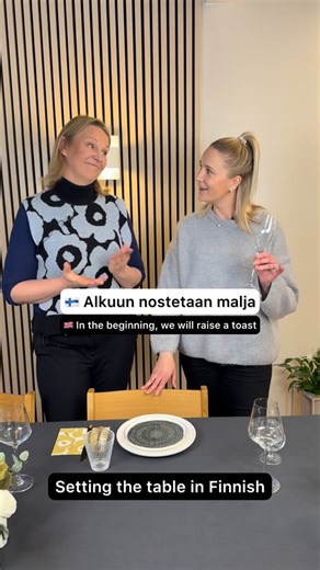 Virpi Hach on Instagram: "Setting the table in Finnish with Pauliina 🥰🍴 @pauliina.s #learnfinnish #finnishlanguage #finnishteacher #finnishlesson #finnishonline #suomenkieli"