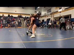 Girl wrestler Hannah McCarley lifts, slams and pins boy wrestler Yoman Gautam